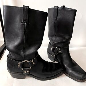 Frye harness leather boots